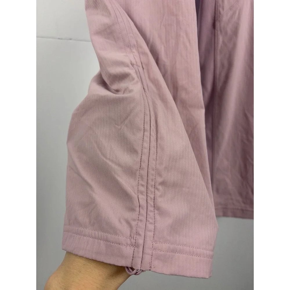 Lululemon Dance Studio Mid Rise Cropped Pant Pink Peony Size 6 Drawcord Hem